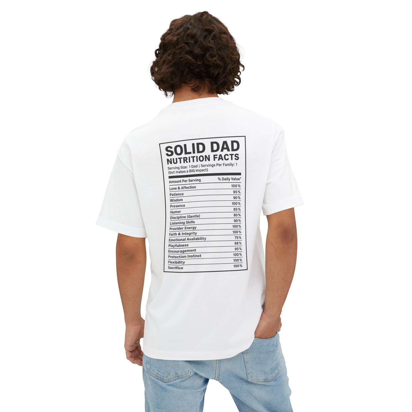Solid Dad Nutrition Tee - Perfect Gift for Father's Day