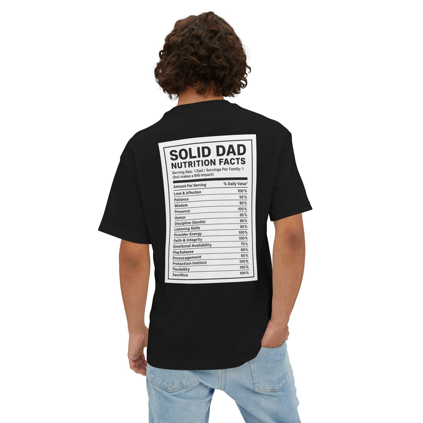 Solid Dad Nutrition Tee - Perfect Gift for Father's Day