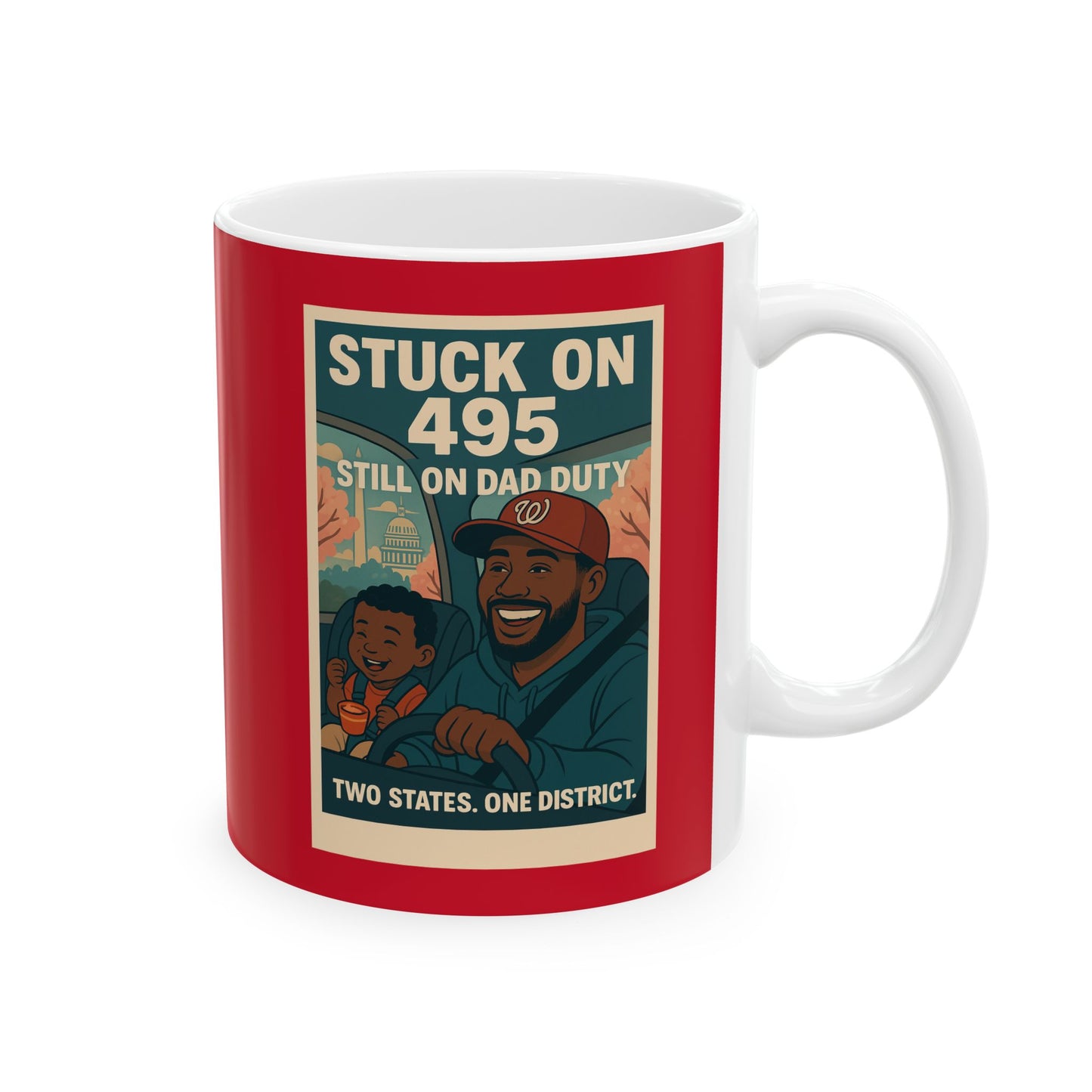 DMV Dad Ceramic Mug - Fun Gift for Fathers, 11oz & 15oz