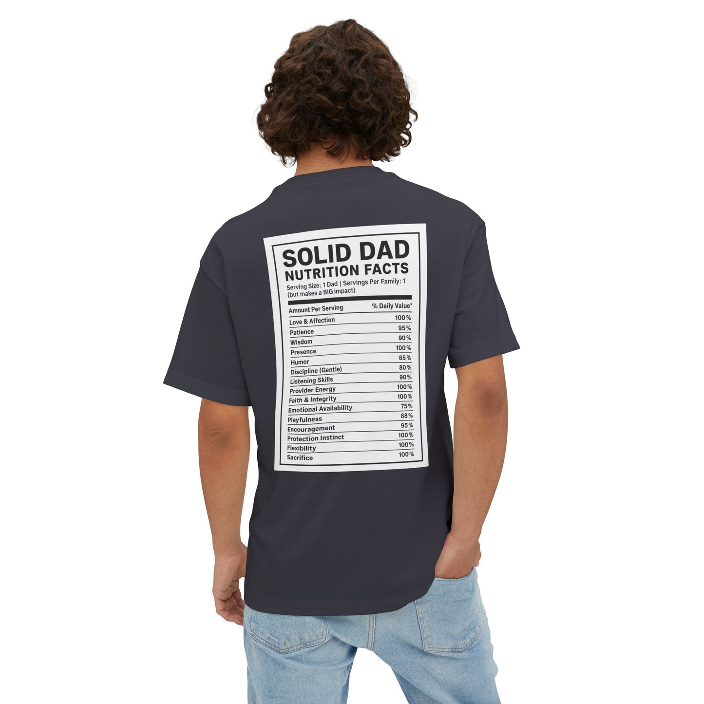 Solid Dad Nutrition Tee - Perfect Gift for Father's Day