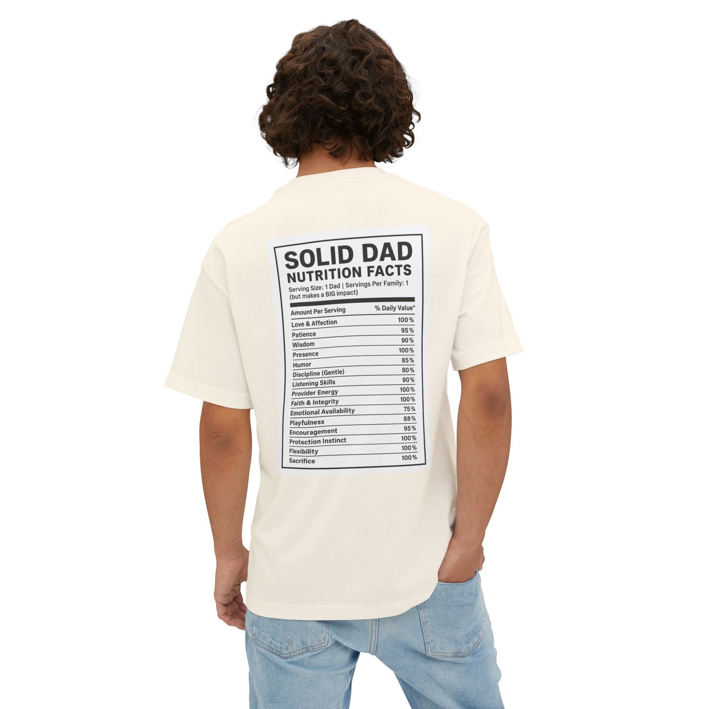 Solid Dad Nutrition Tee - Perfect Gift for Father's Day
