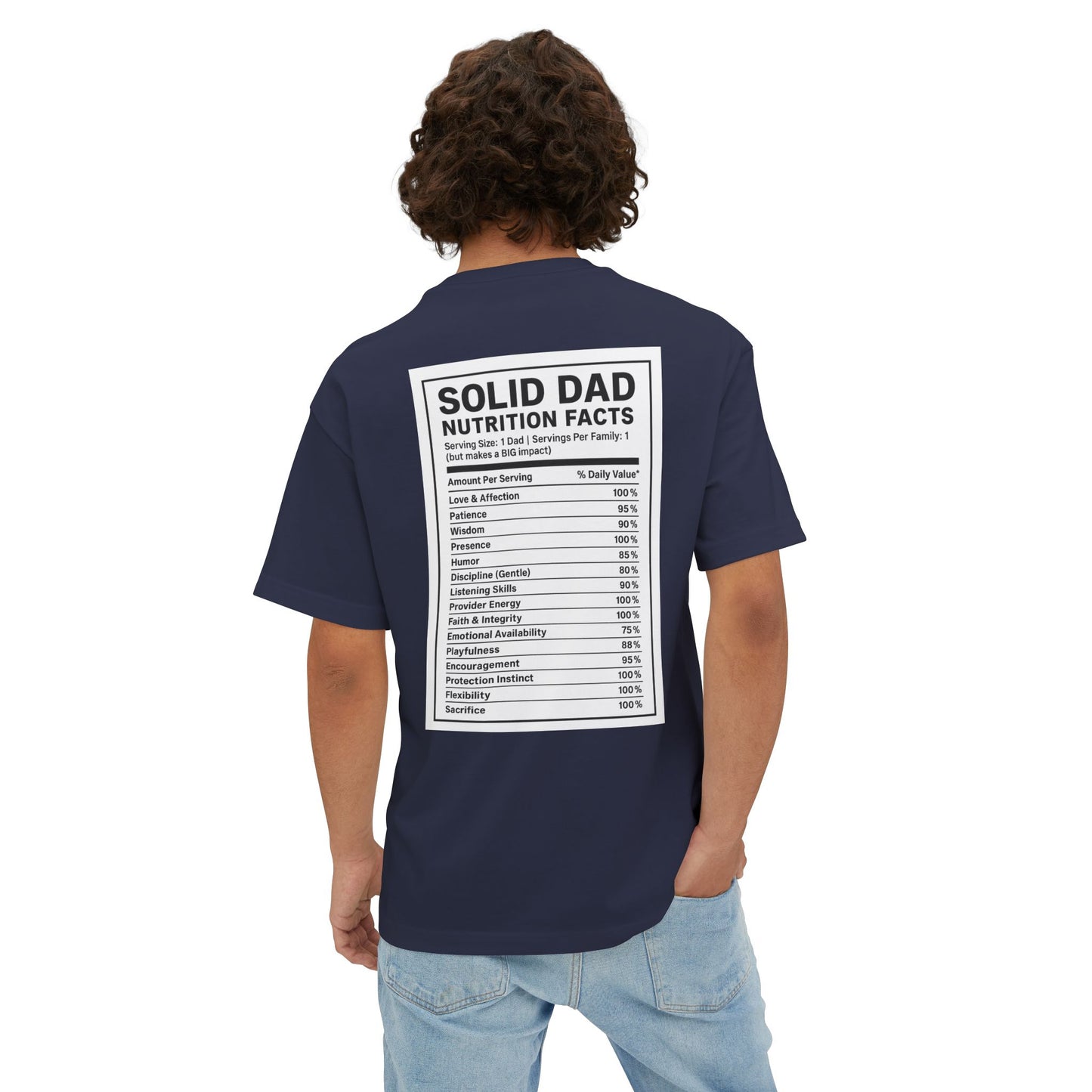 Solid Dad Nutrition Tee - Perfect Gift for Father's Day