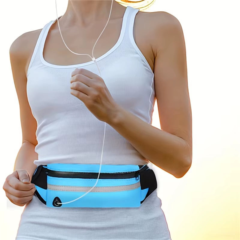 Waterproof Running Waist Bag – Bounce-Free Sport Fanny Pack for Phone & Keys | Unisex, Reflective, Comfortable Fit