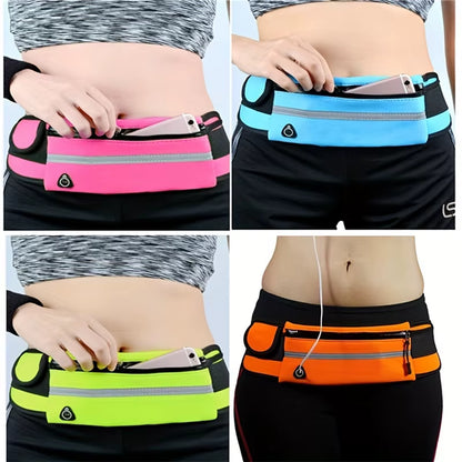 Waterproof Running Waist Bag – Bounce-Free Sport Fanny Pack for Phone & Keys | Unisex, Reflective, Comfortable Fit