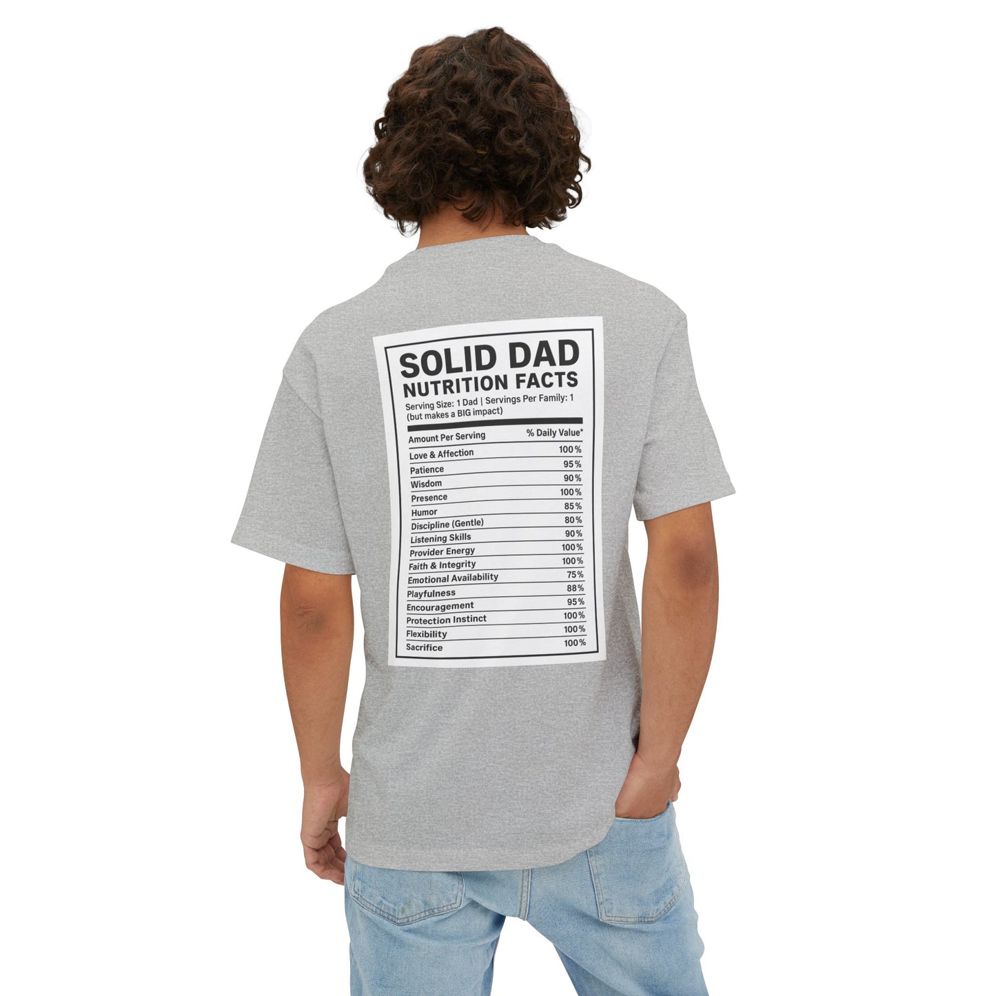 Solid Dad Nutrition Tee - Perfect Gift for Father's Day